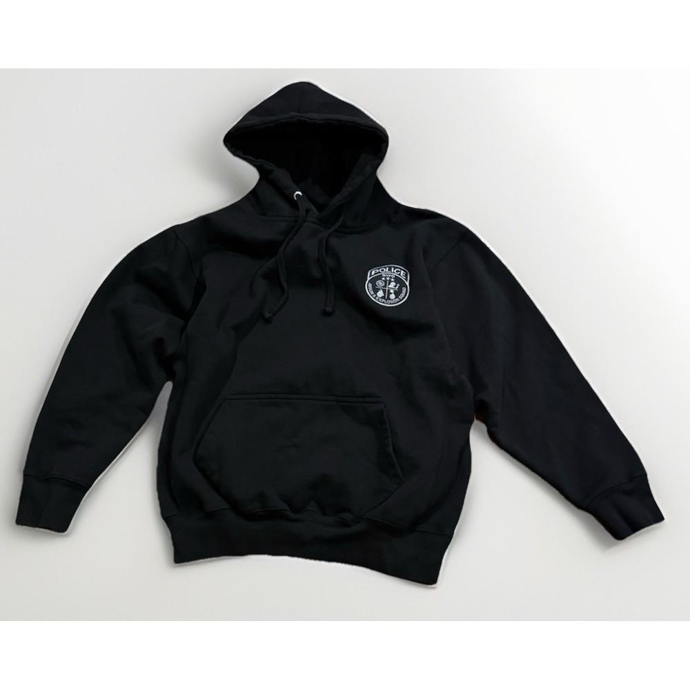 Vintage NYPD Police Arson Explosion Squad Hoodie Bomb Jacket L Rare